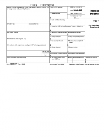 1099-INT Tax Form Printable 📝 Get IRS Form 1099-INT 2023: Printable PDF ...